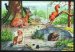 Squirrel, deer, hedgehog, ermine