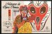 Chinese Opera Masks with gold overprint